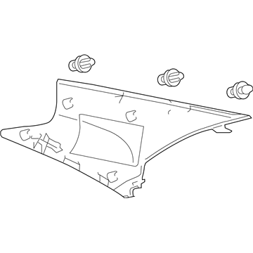 Toyota 62470-06330-B0 Upper Quarter Trim