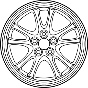 Toyota 42611-02Q71 Wheel, Alloy