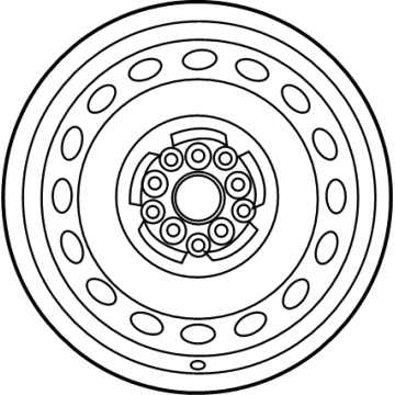 Toyota 42611-02Q80 Wheel, Spare