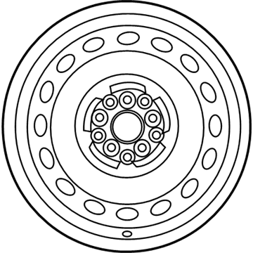 42611-02Q80 Toyota Wheel, Spare Illustration 1 of 1