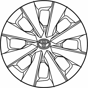 42602-02490 Toyota Wheel Cover Illustration 1 of 1