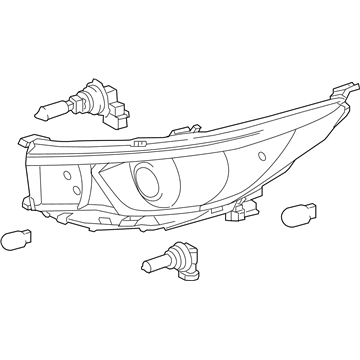 Toyota 81150-0E180 Headlamp Assembly