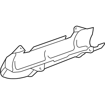 17167-50200 Toyota Manifold Cover, Passenger Side Illustration 1 of 1