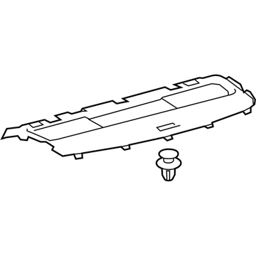 64330-06650-C3 Toyota Package Tray Trim Illustration 1 of 1