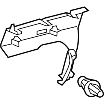 64271-06040-C0 Toyota Partition Panel, Passenger Side Illustration 1 of 1