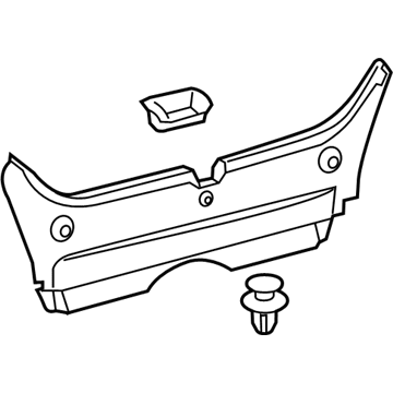 58387-06141 Toyota Rear Panel Trim Illustration 1 of 1