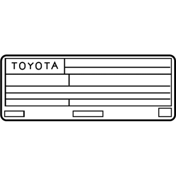 11298-24123 Toyota Emission Label Illustration 1 of 1