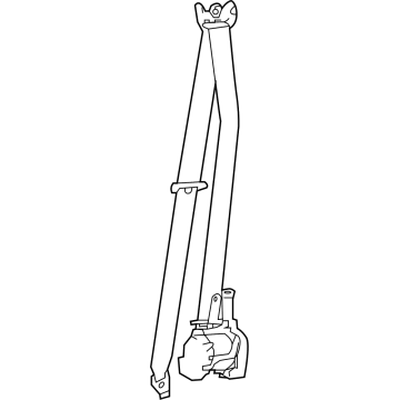 Toyota 73210-50592-C1 Front Belt Assembly