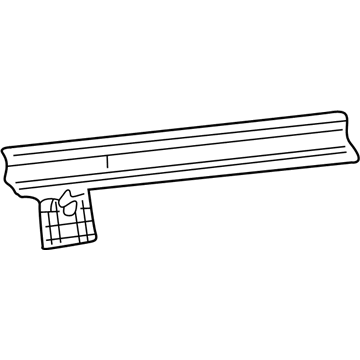 61231-48030 Toyota Roof Rail, Inner Passenger Side Illustration 1 of 1