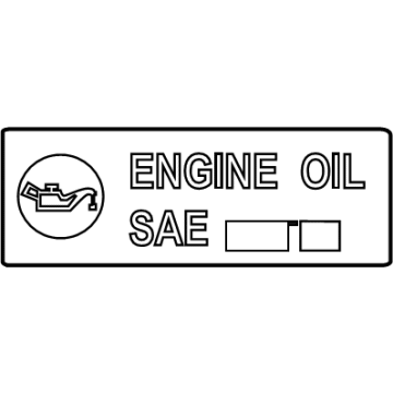 15369-0P010 Toyota Label, Engine Oil Information Illustration 1 of 1