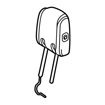 71940-0C870-C0 Toyota Headrest, Outer, Black, Rear Illustration 1 of 1