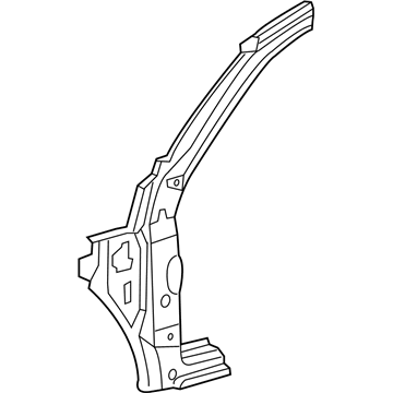 61131-0C040 Toyota Hinge Pillar, Outer Passenger Side Illustration 1 of 1