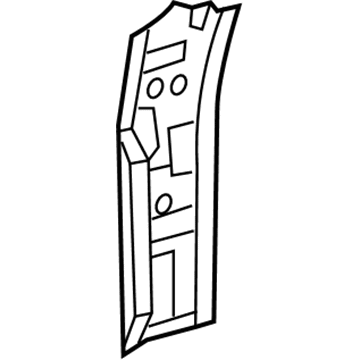 61123-0C030 Toyota Inner Hinge Pillar, Passenger Side Illustration 1 of 1