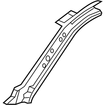 61161-0C030 Toyota Inner Hinge Pillar, Upper Passenger Side Illustration 1 of 1