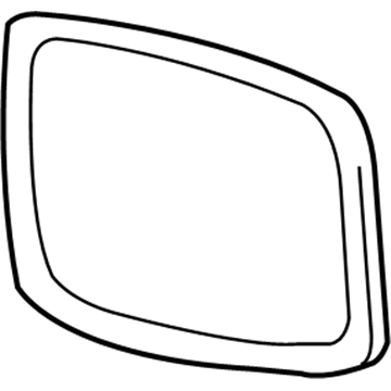 87961-33620 Toyota Mirror Glass, Driver Side Illustration 1 of 1