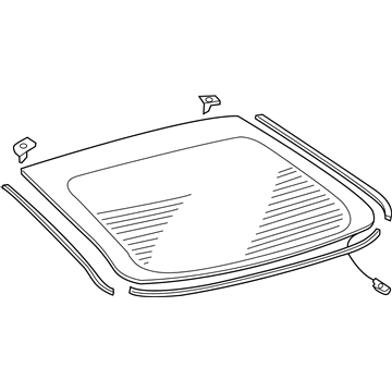Scion 68105-21180 Lift Gate Glass