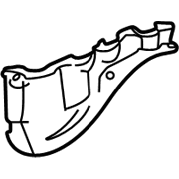 53743-60050 Toyota Reinforcement, Front Fender Apron, Front Passenger Side Illustration 1 of 1