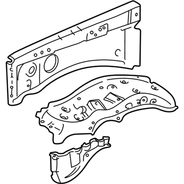 53710-60193 Toyota Apron Assembly, Passenger Side Illustration 1 of 1