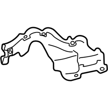 53738-60051 Toyota Seal, Front Fender Apron To Frame, Passenger Side Illustration 1 of 1