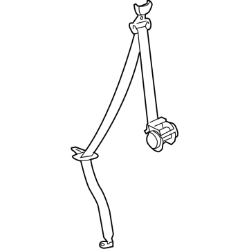 Toyota 73570-60200-B1 Belt & Retractor