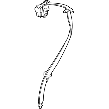 Toyota 73510-60100-B1 Center Seat Belt