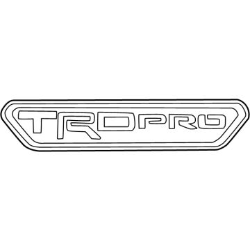 Toyota 75772-35020 Nameplate