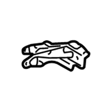 57671-52080 Toyota Center Reinforcement, Passenger Side Illustration 1 of 1
