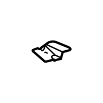 58274-52050 Toyota Anchor Plate, Driver Side Illustration 1 of 1