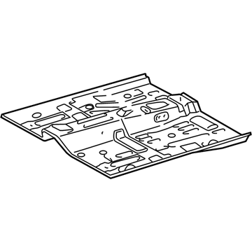 58111-52916 Toyota Front Floor Pan, Driver Side Illustration 1 of 1