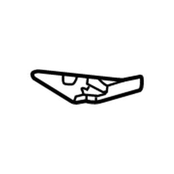 58142-52010 Toyota Front Crossmember Reinforcement, Driver Side Illustration 1 of 1