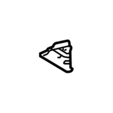 58141-52010 Toyota Front Crossmember Reinforcement, Passenger Side Illustration 1 of 1