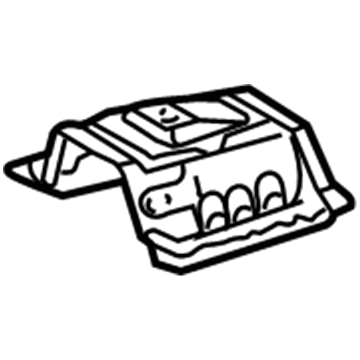 58161-52030 Toyota Seat Belt Reinforcement, Rear Illustration 1 of 1