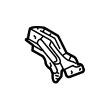 57672-52080 Toyota Center Reinforcement, Driver Side Illustration 1 of 1