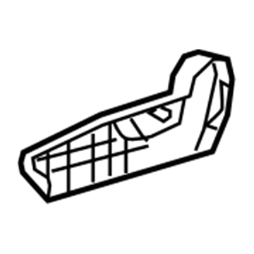 71811-12490-B0 Toyota Cushion Shield, Passenger Side Illustration 1 of 1