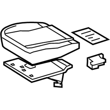 71001-1EV20-B1 Toyota Seat Cushion, Passenger Side Illustration 1 of 1