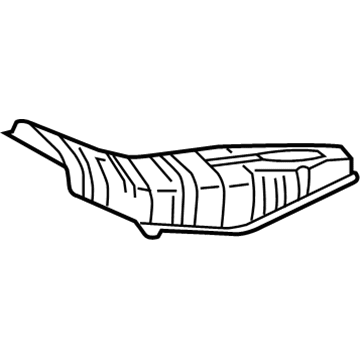 58153-47030 Toyota Insulator, Front Floor Heat Illustration 1 of 1