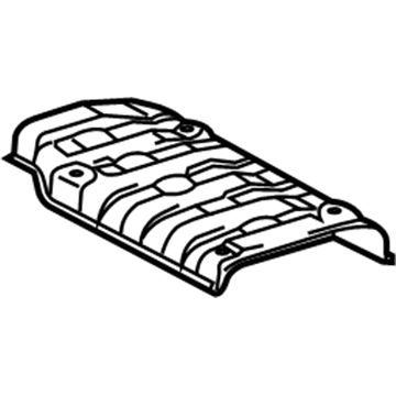 58327-12181 Toyota Heat Shield, Rear Illustration 1 of 1
