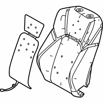 71505-AQ010 Toyota Pad Sub-Assembly, Front Seat Cushion Illustration 1 of 1
