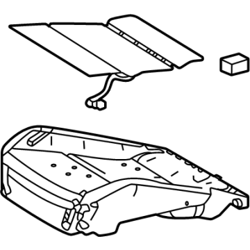 Toyota 71501-AQ010 Pad Sub-Assembly, Front Seat Cushion 71501-AQ010 Toyota Pad Sub-Assembly, Front Seat Cushion Illustration 1 of 1