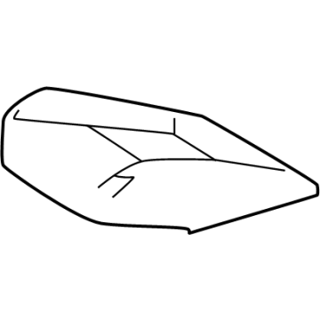 71071-AQ020-B3 Toyota Cover Sub-Assembly, Front Seat Back Illustration 1 of 1