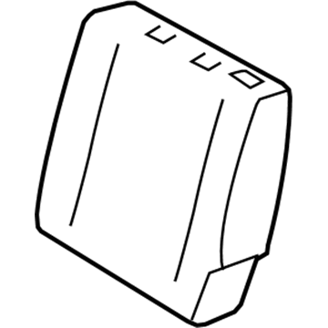 71652-12A10 Toyota Seat Back Pad, Driver Side Illustration 1 of 1
