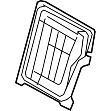 71018-12440 Toyota Seat Back Frame, Driver Side Illustration 1 of 1