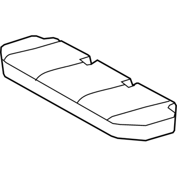 71601-12061-B0 Toyota Seat Cushion, Rear Illustration 1 of 1