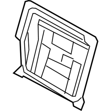 71017-12890 Toyota Seat Back Frame, Passenger Side Illustration 1 of 1