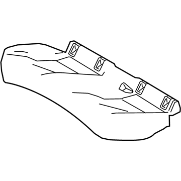 71075-06G71-B6 Toyota Cushion Cover, Gray, Rear Illustration 1 of 1