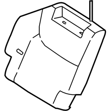 79023-08220-E0 Toyota Seat Back Cover, Fawn, Passenger Side Illustration 1 of 1