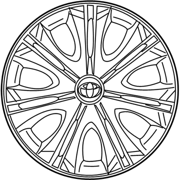 42621-02090 Toyota Wheel Cover Illustration 1 of 1