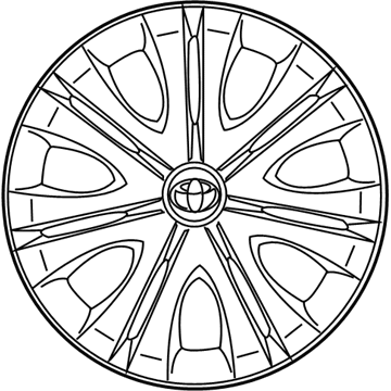 42602-12790 Toyota Wheel Cover Illustration 1 of 1