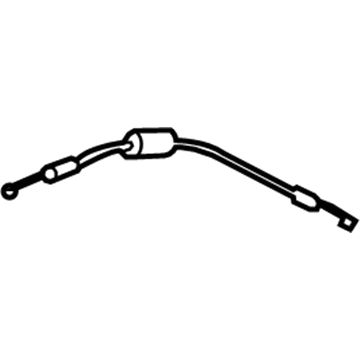 69750-12170 Toyota Lock Cable, Front Illustration 1 of 1