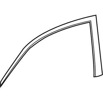 75921-0E030 Toyota Black Out Tape, Passenger Side Illustration 1 of 1